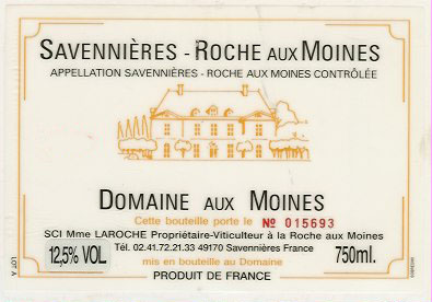 Savennières, Roche aux Moines, Dom. aux Moines