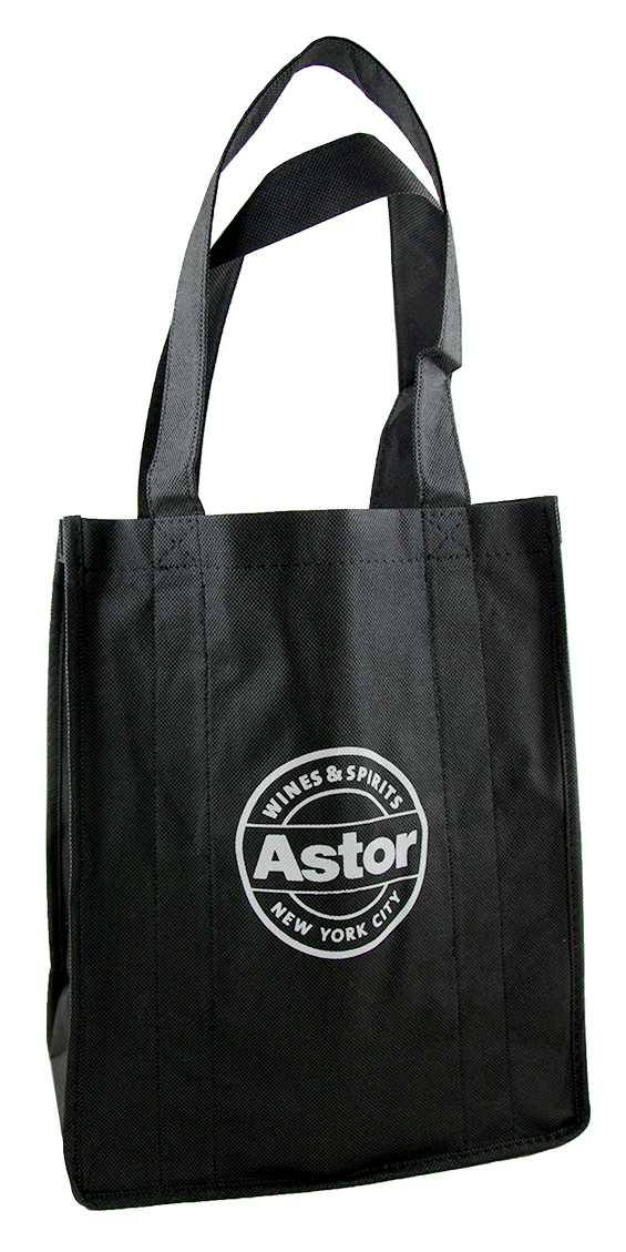 Astor 6-Bottle Tote Bag, Black