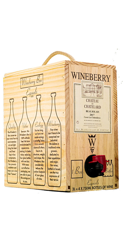 Beaujolais, Ch. du Chatelard, Wineberry Bag in Box