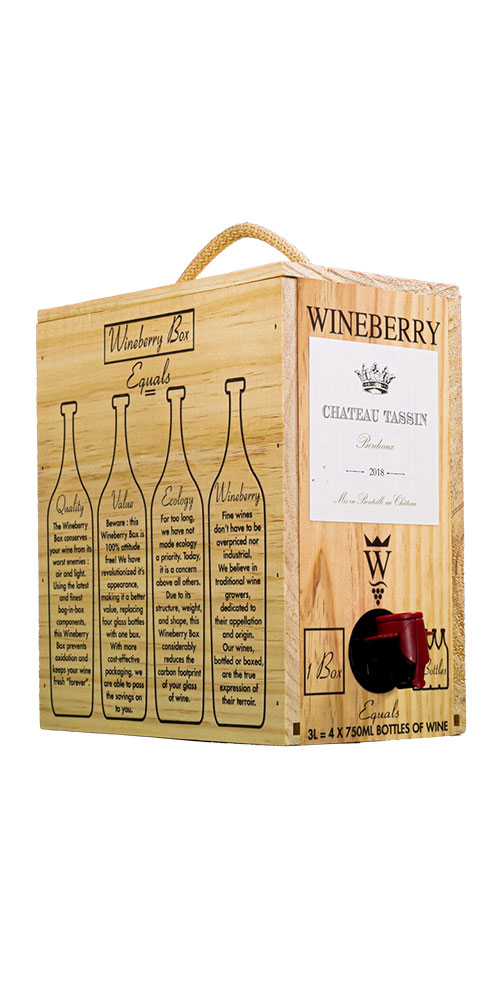 Ch. Tassin, Bordeaux Blanc, Wineberry Bag in Box