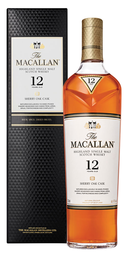 Macallan 12 Yr. Sherry Oak Single Malt Scotch Whisky