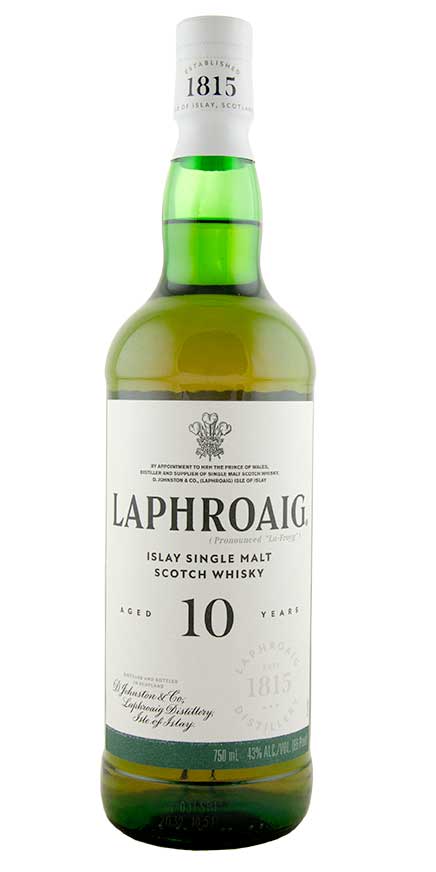 Laphroaig 10yr. Islay Single Malt Scotch Whisky