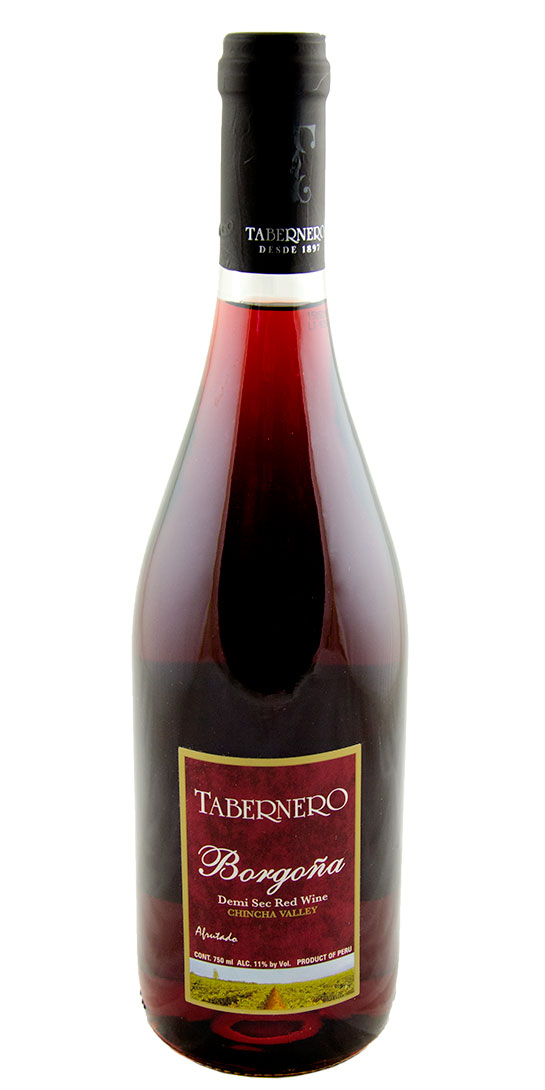 Tabernero Borgona Demi Sec Red Chincha Valley Astor Wines Spirits