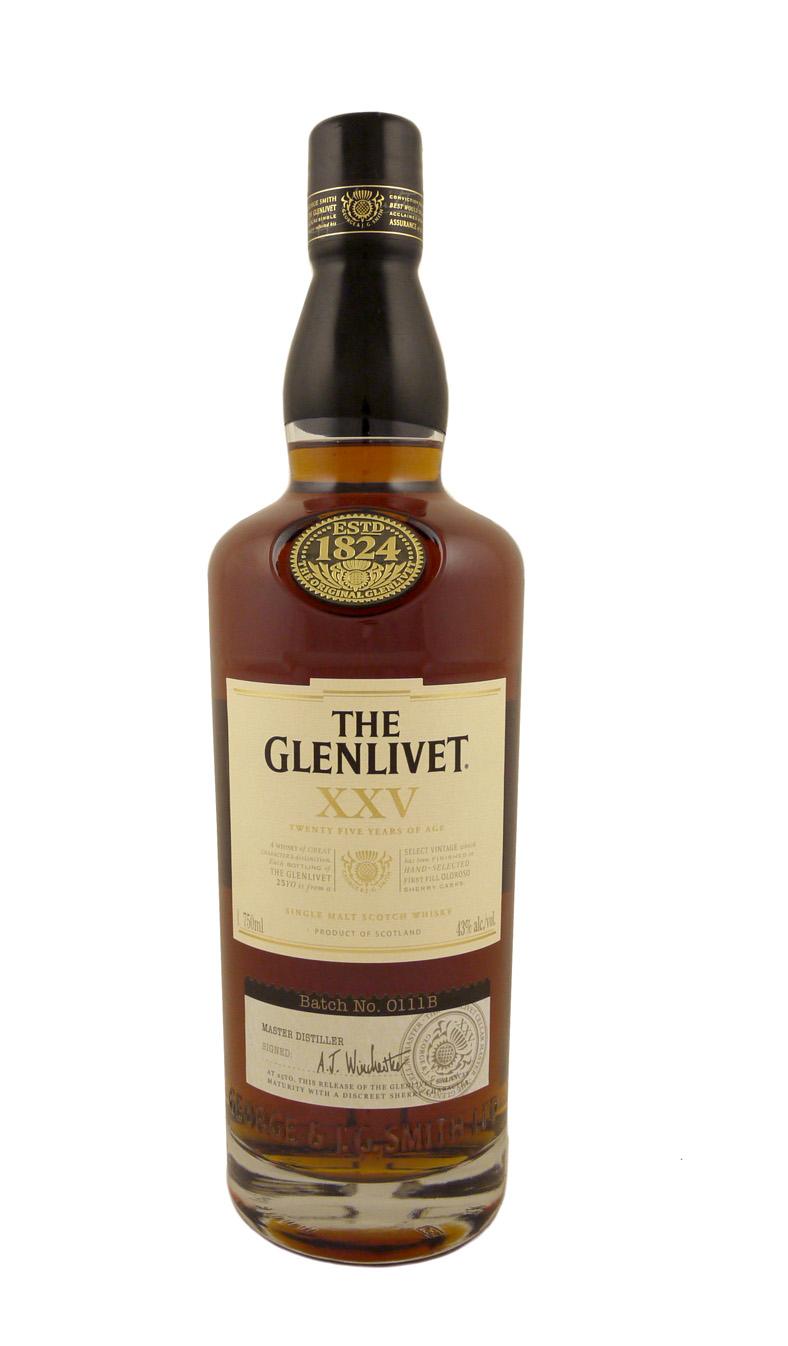 Glenlivet 25 (XXV) Yr. Scotch