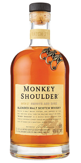 MONKEY SHOULDER BLENDED MALT SCOTCH WHISKY 750ML - Grapes & Grains