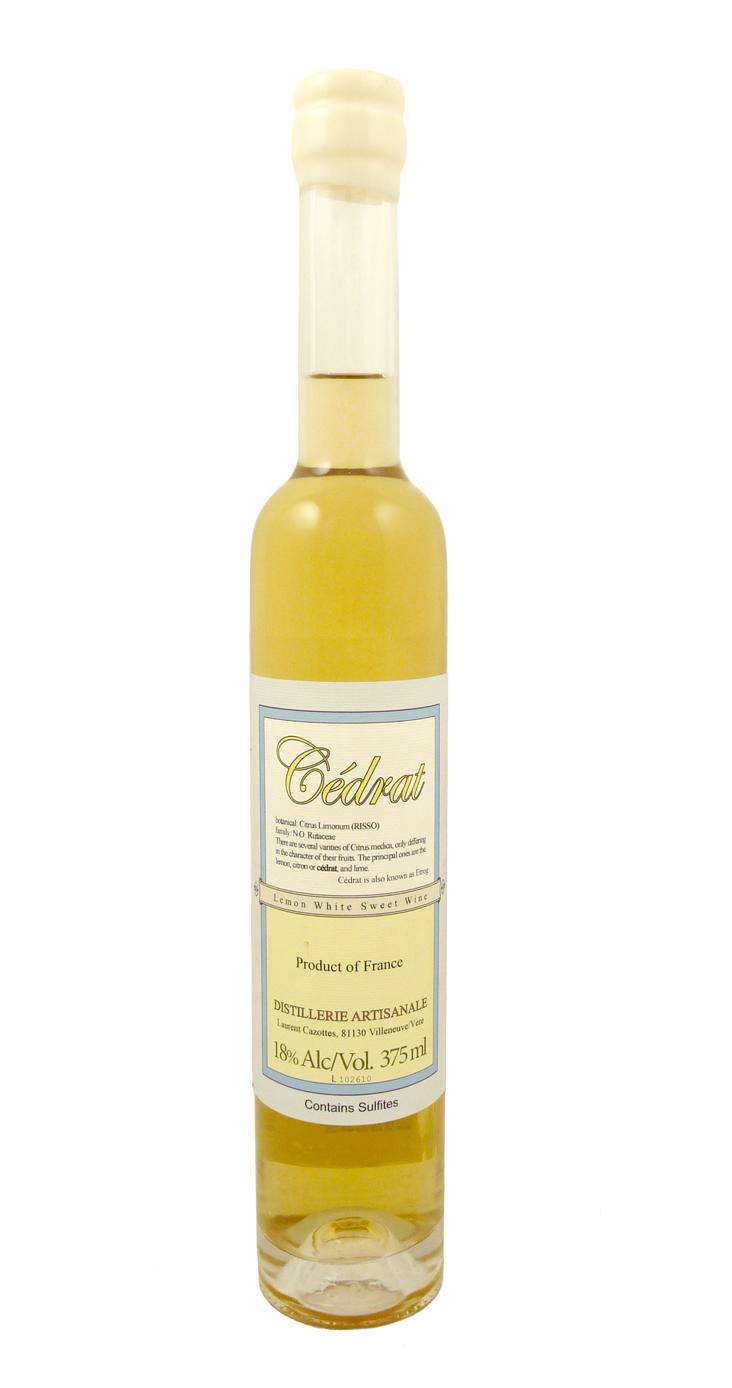 Half-Bottle of Laurent Cazottes Cedrat Sweet Wine                                                                  