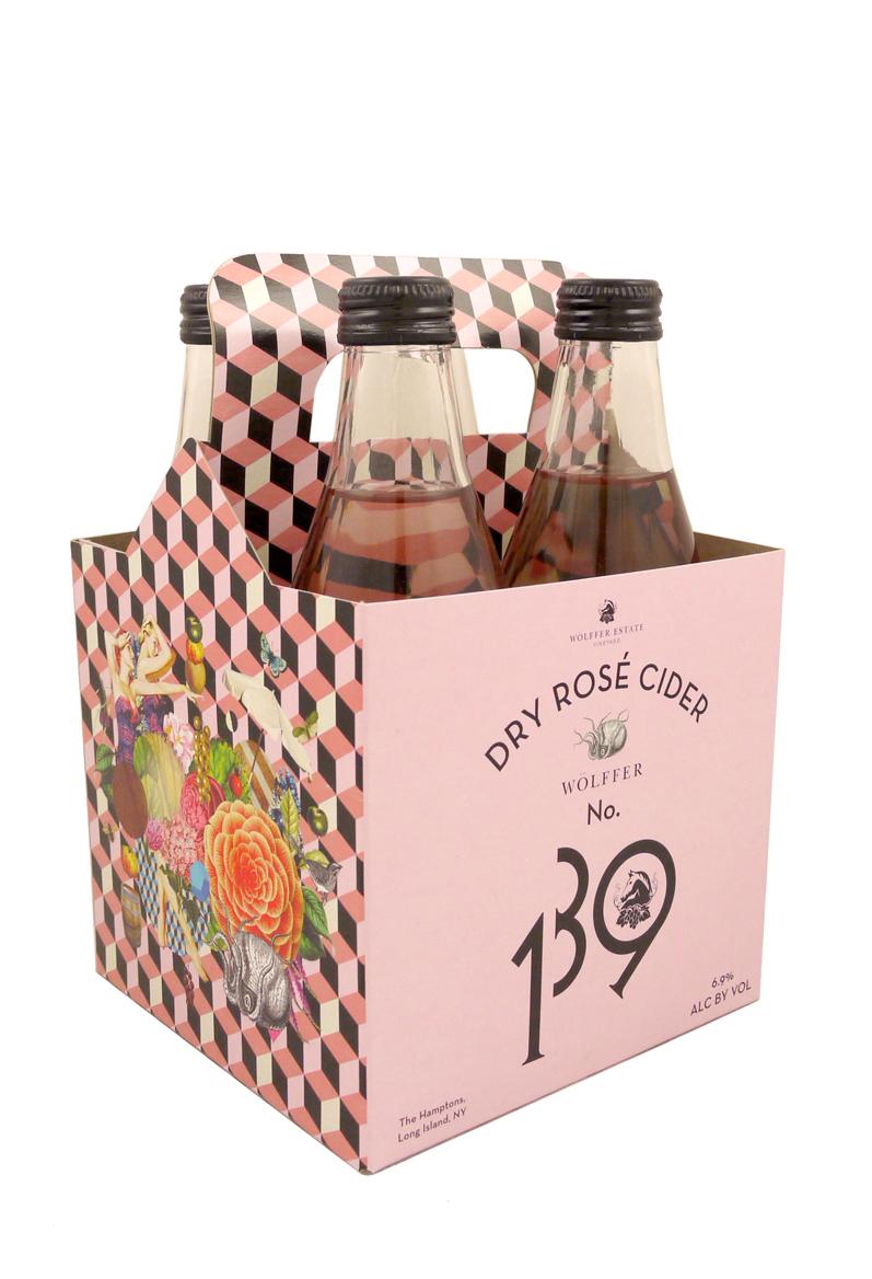 Wölffer No. 139 Dry Rosé Cider, 4 pack