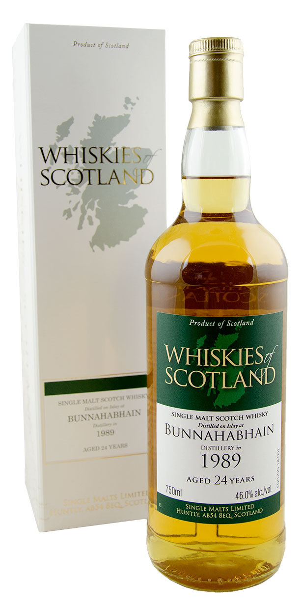 Whiskies of Scotland 24yr Bunnahabhain Scotch