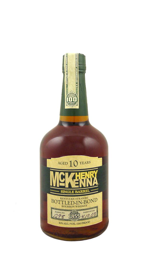 Henry McKenna 10yr Single Barrel Bottled in Bond Kentucky Straight Bourbon Whiskey