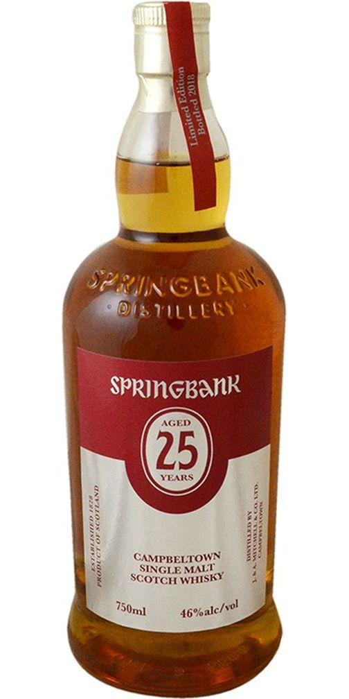 Springbank 25yr Campbeltown Single Malt Scotch Whisky