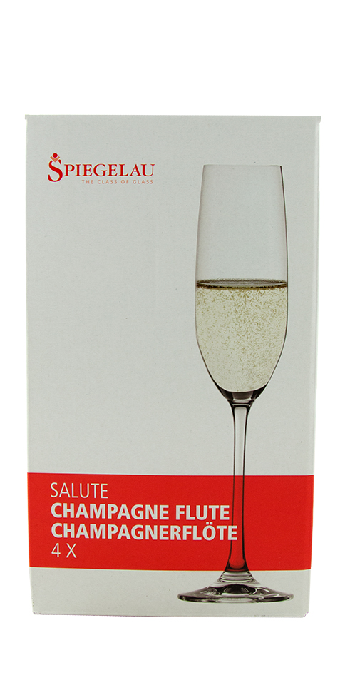 Spiegelau, Flute "Salute" Glasses, 4 pack(4720175)