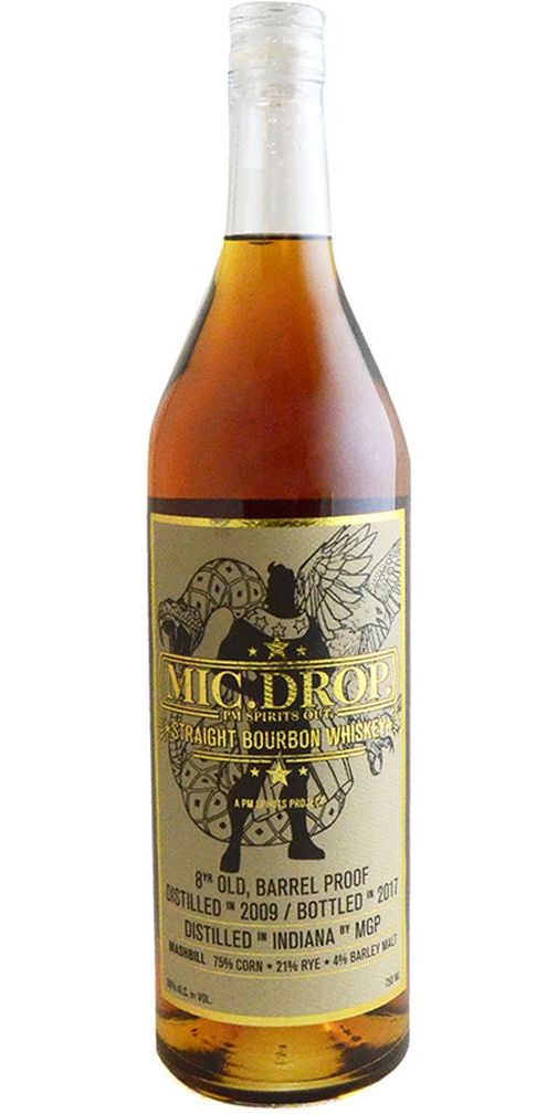 Mic Drop Barrel Proof 8yr Bourbon Whiskey 