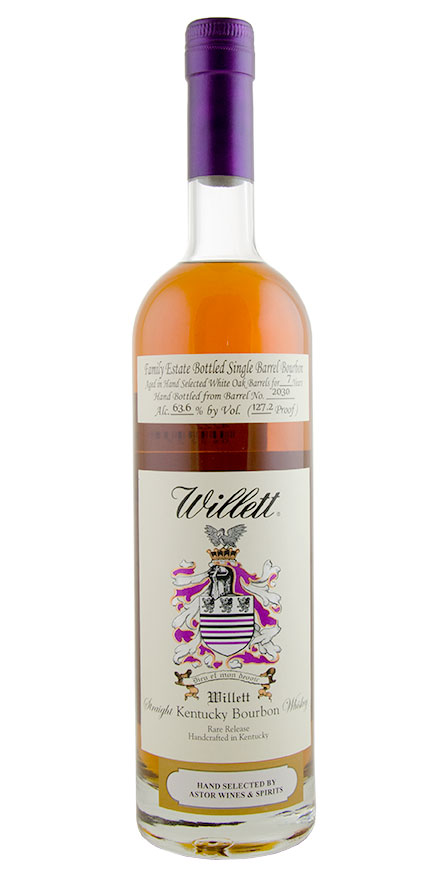 Willett 7yr Astor Select Single Barrel Kentucky Straight Bourbon Whiskey                            