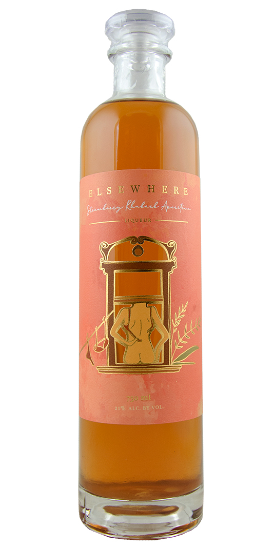 Elsewhere Strawberry Rhubarb Liqueur by Matchbook Distilling Co.                                    