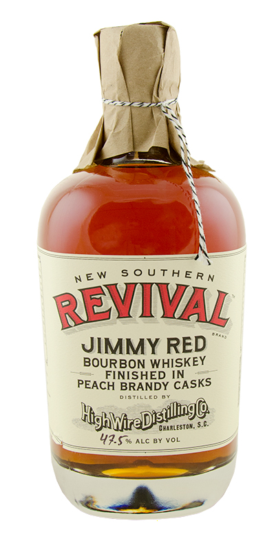High Wire Peach Brandy Cask Finished Jimmy Red Straight Bourbon Whiskey 