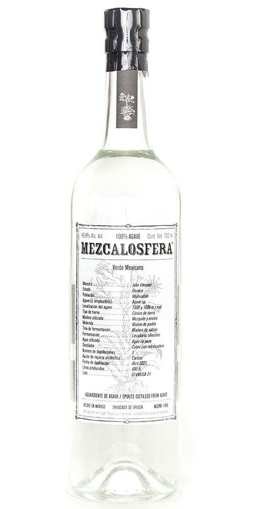 Mezcalosfera Julio Vasquez Verde Mexicano Mezcal 