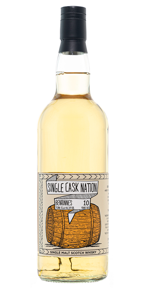 Single Cask Nation Benrinnes 10yr Speyside Single Malt Scotch Whisky 