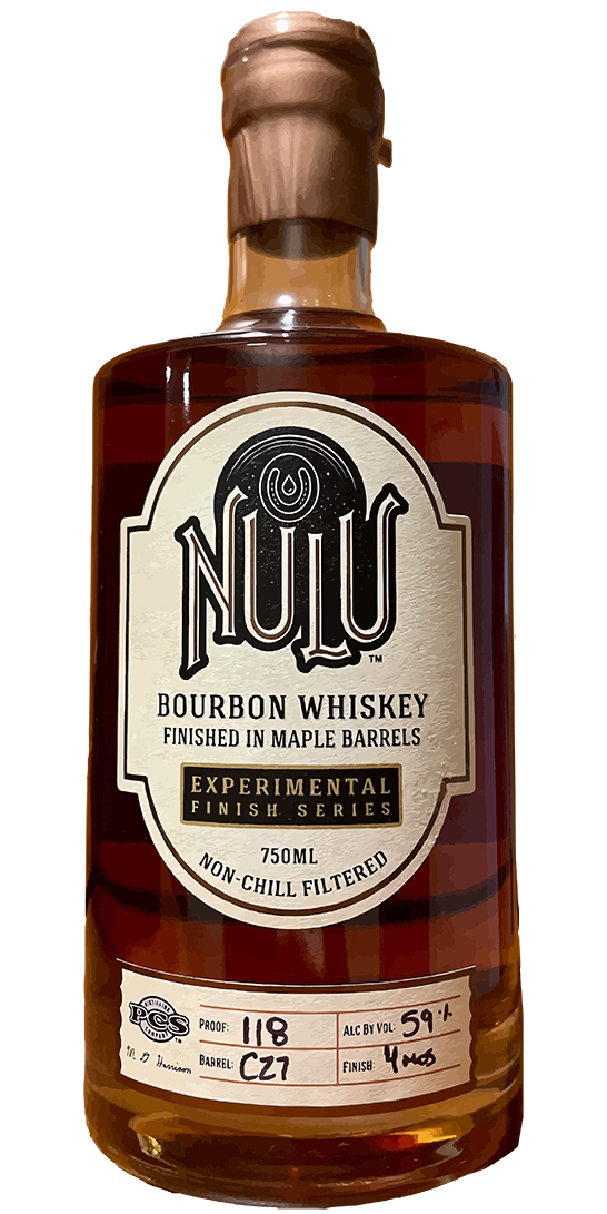 Nulu Maple Barrels 5yr Single Barrel Bourbon Whiskey