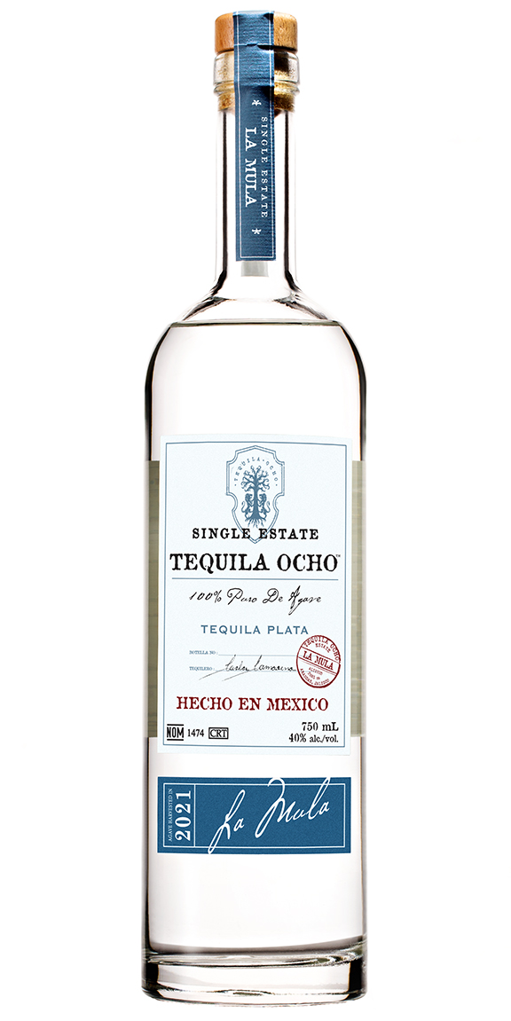 Tequila Ocho Plata La Mula Single Estate Tequila