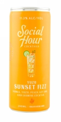 Social Hour Yuzu Sunset Fizz Cocktail