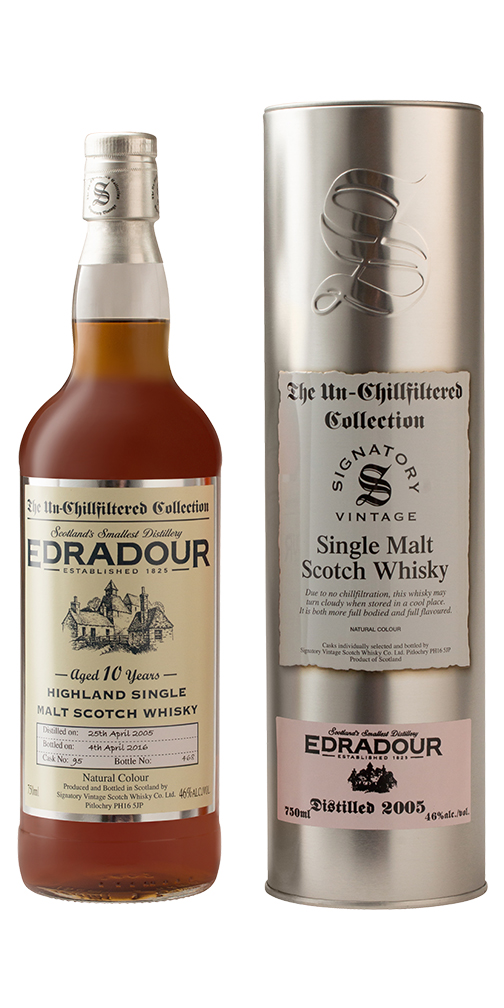 Signatory Edradour 10yr Highland Single Malt Scotch Whisky 
