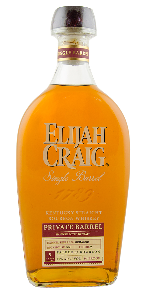 Elijah Craig 9yr Astor Single Barrel Kentucky Straight Bourbon Whiskey 