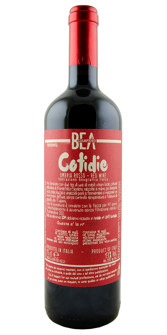 Umbria Rosso, "Cotidie", Paolo Bea