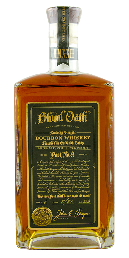 Blood Oath Pact. No.8 Kentucky Straight Bourbon Whiskey 