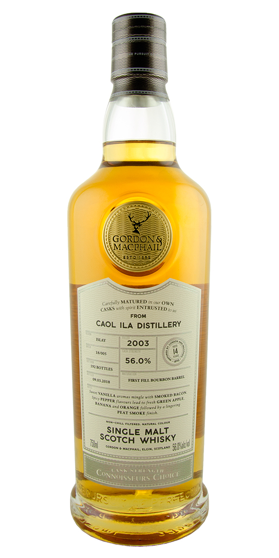 Gordon & Macphail Cask Strength Single Barrel Caol Ila 14yr Islay Single Malt Scotch Whisky