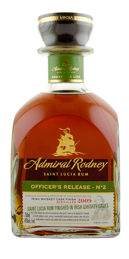 Admiral Rodney Officer's Release Irish Whiskey Cask Finish Saint Lucia Rum 