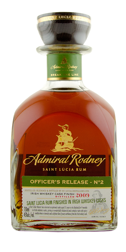 Admiral Rodney Officer's Release Irish Whiskey Cask Finish Saint Lucia Rum