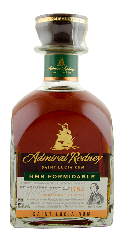 Admiral Rodney HMS Formidable Saint Lucia Rum 