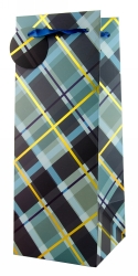 Blue Plaid Ltr Size Gift Bag (10900)                                                                