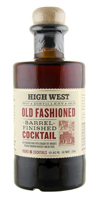 High West Old Fashioned Barrel Finished Cocktail