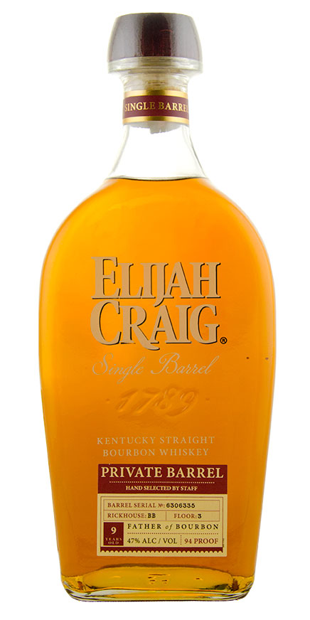 Elijah Craig 9 Yr Astor Single Barrel Kentucky Straight Bourbon Whiskey