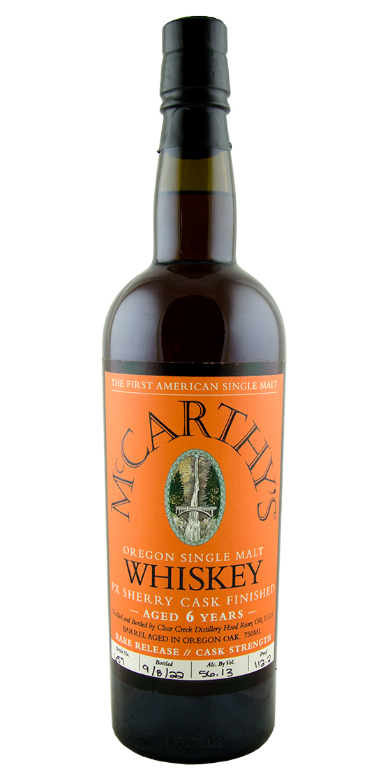 McCarthy's 6yr PX Sherry Cask Finished Oregon American Single Malt Whiskey 