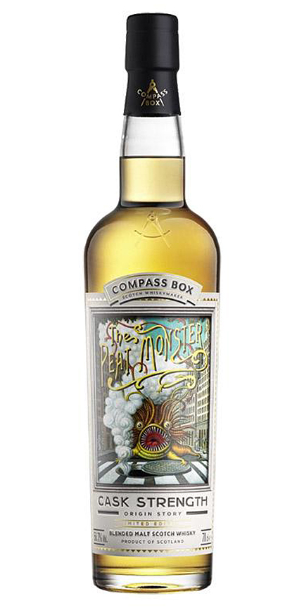 Compass Box Origin Story Peat Monster Cask Strength Blended Malt Scotch Whisky 