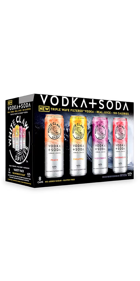 White Claw Vodka+Soda RTD 8 Pack