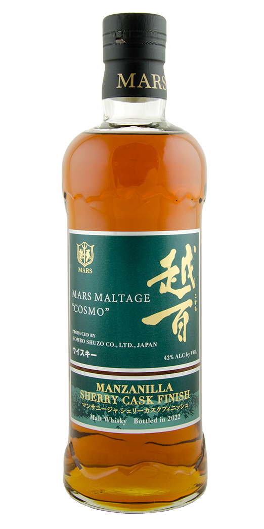 Mars Maltage Cosmo Manzanilla Sherry Cask Finished Japanese Whisky