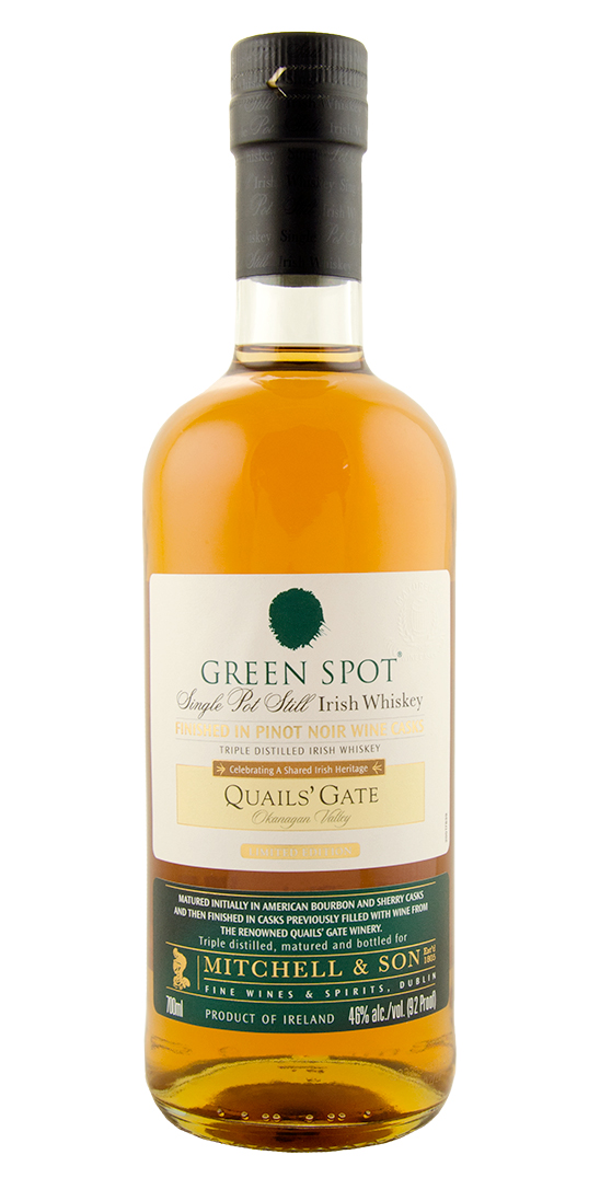 Green Spot Quails’ Gate Single Pot Still Irish Whiskey