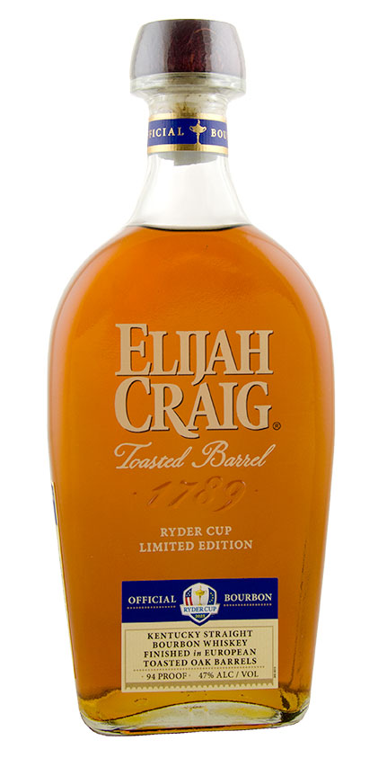 Elijah Craig Ryder Cup Limited Edition Toasted Barrel Kentucky Straight Bourbon Whiskey             