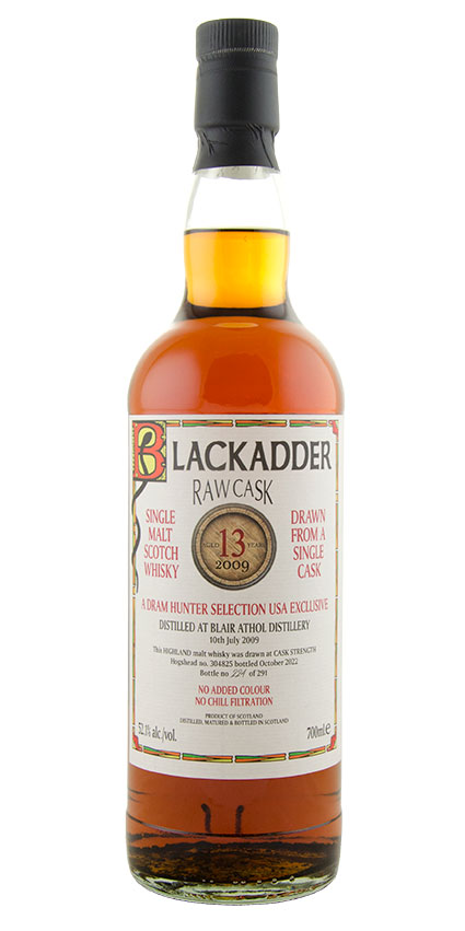 Blackadder 13yr Blair Athol Single Cask Speyside Single Malt Scotch Whisky 