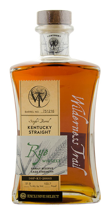 Wilderness Trail Astor Select Single Barrel Kentucky Straight Rye Whiskey