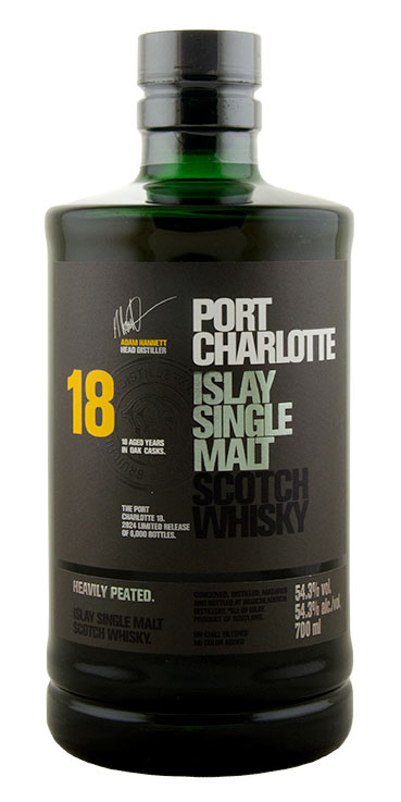 Port Charlotte 18yr Islay Single Malt Scotch Whisky                                                 