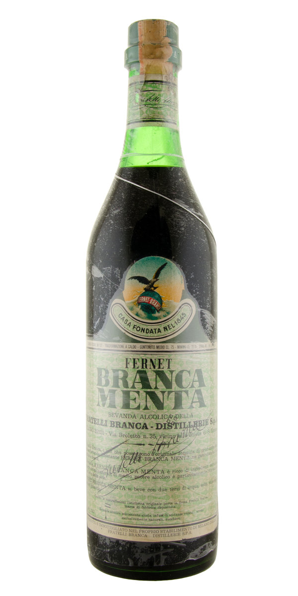Antique Fernet Branca Menta Liqueur 