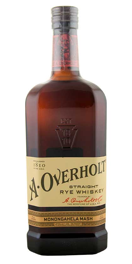 A. Overholt Monongahela Mash Straight Rye Whiskey