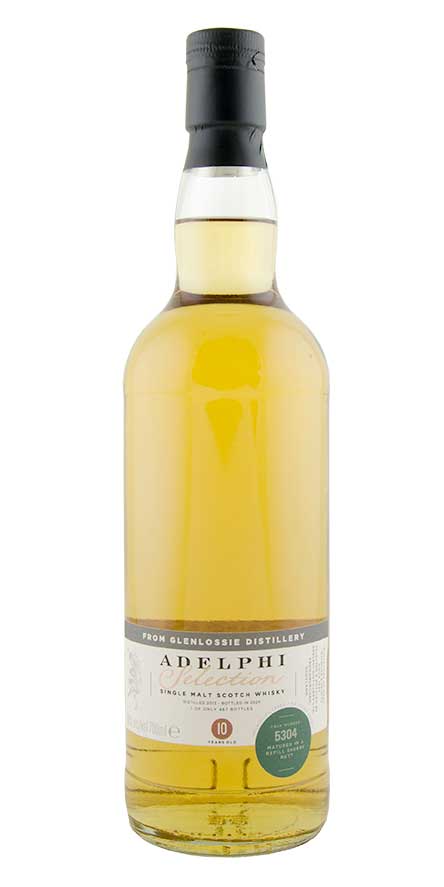 Adelphi Selection Glenlossie 10 Year Speyside Single Malt Scotch Whisky                             