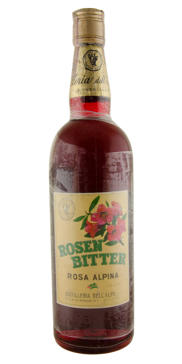 Antique Distilleria dell'Alpe Rosen Bitter Alpine Liqueur  