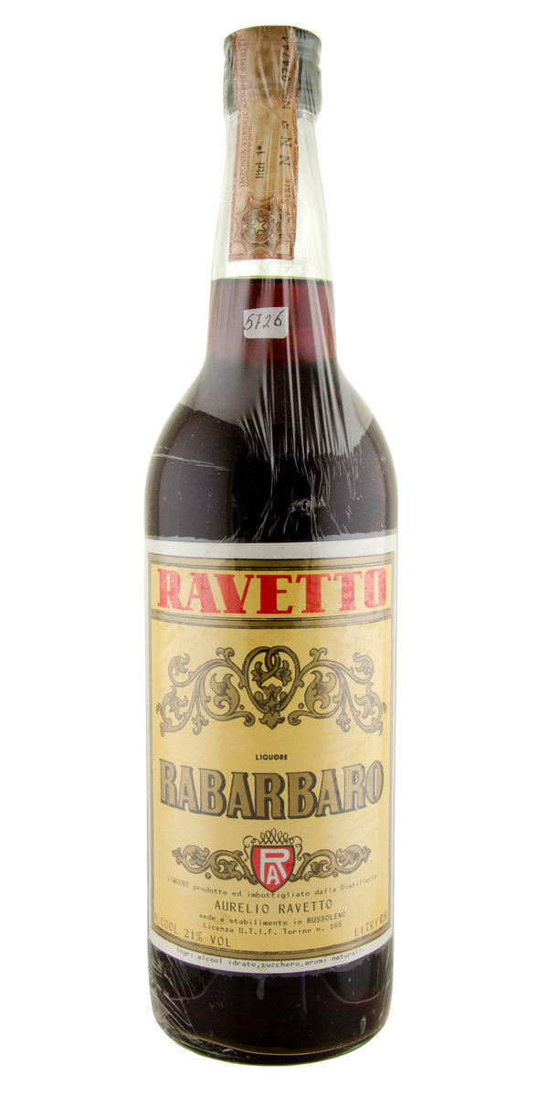 Antique Rabarbaro Liquore Ravetto Aurelio 