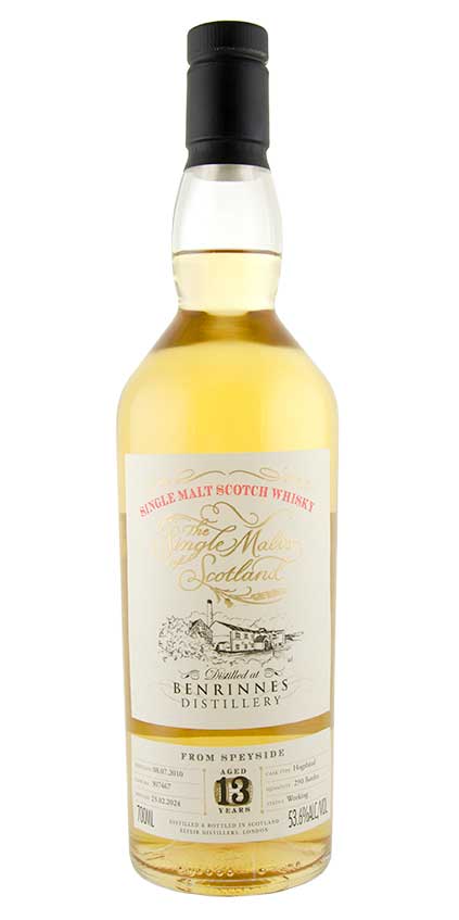 The Single Malts of Scotland Benrinnes 13 Year Single Malt Speyside Scotch Whisky                   